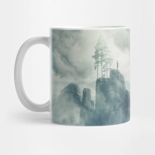 the misty valley Mug